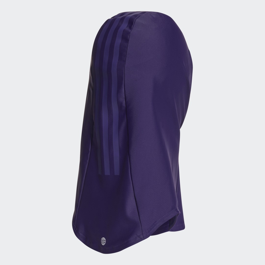adidas 3-Stripes Swim Hijab Dark Purple S