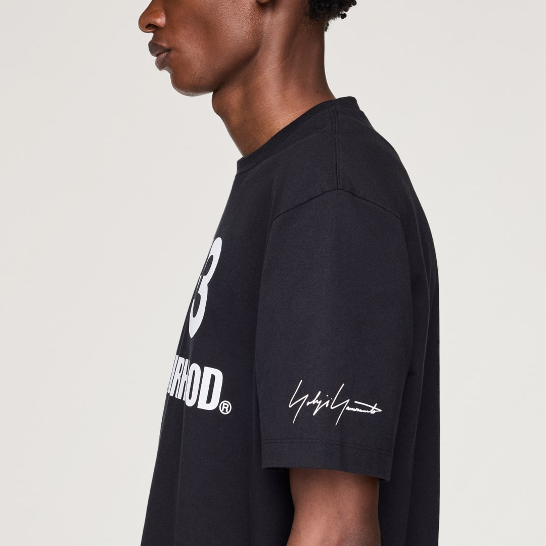 Y-3 NBHD LOGO TEE Black