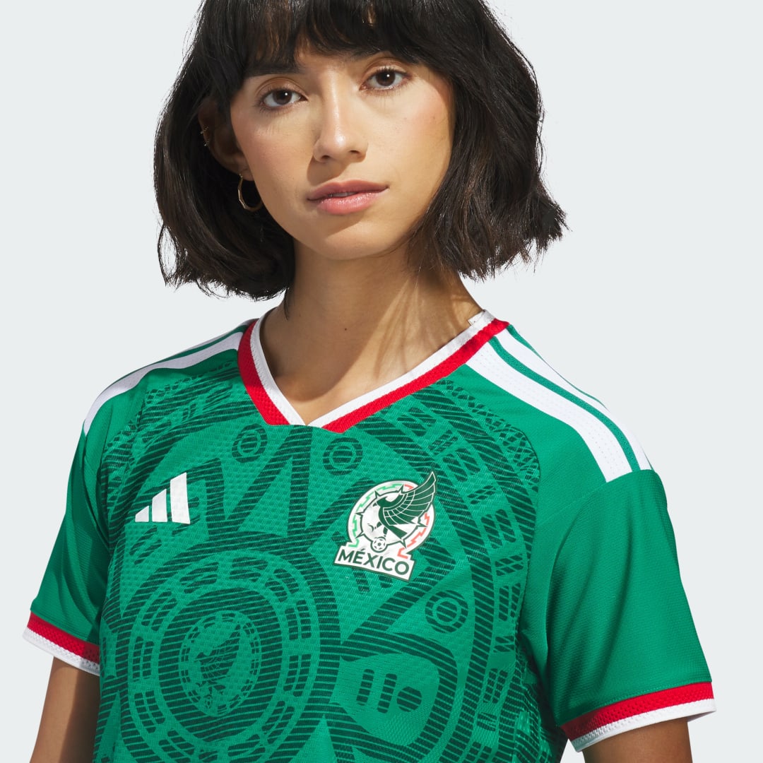 Mexico 26 Home Authentic Jersey Bold Green