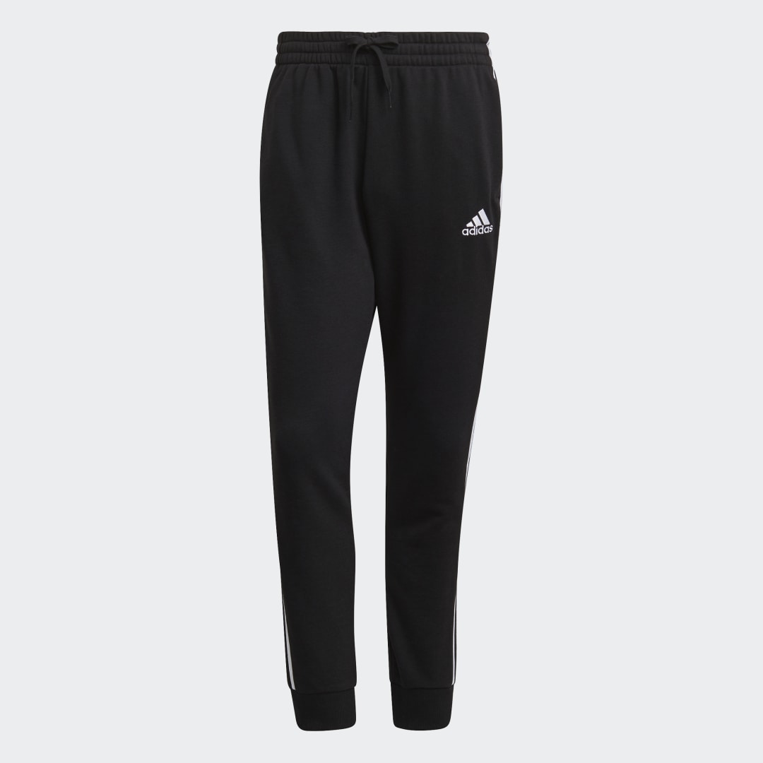 Essentials French Terry Tapered Cuff 3-Stripes Pants, adidas