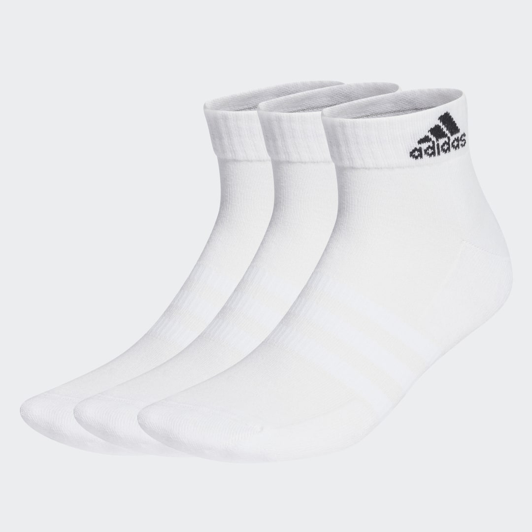 Cushioned Sportswear Ankle Socks 3 Pairs, adidas