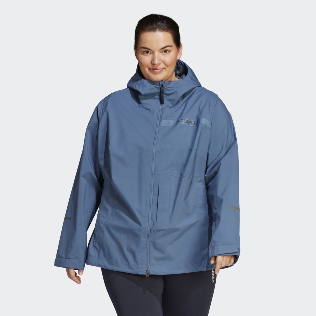 Terrex Multi RAIN.RDY 2.5-Layer Rain Jacket (Plus Size), adidas