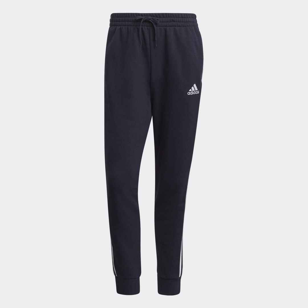 Essentials French Terry Tapered Cuff 3-Stripes Pants, adidas