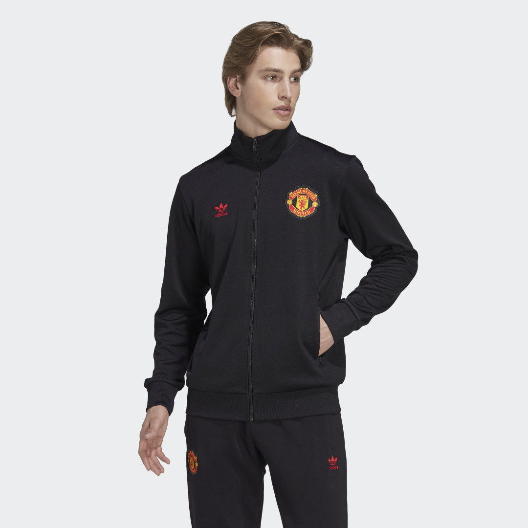 Manchester United Essentials Trefoil Track Top, adidas