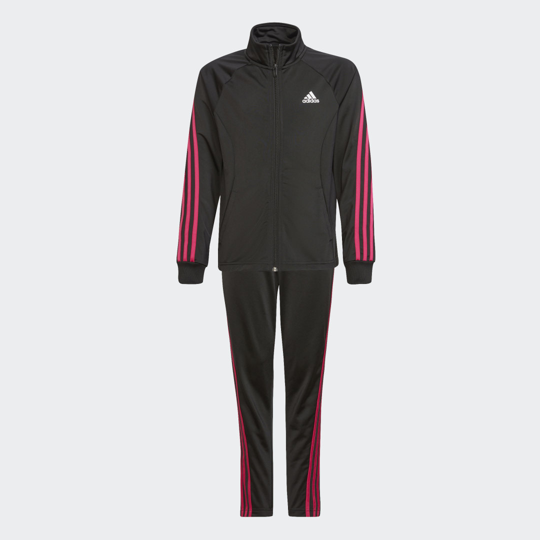 Team Polyester Regular 3-Stripes Track Suit, adidas