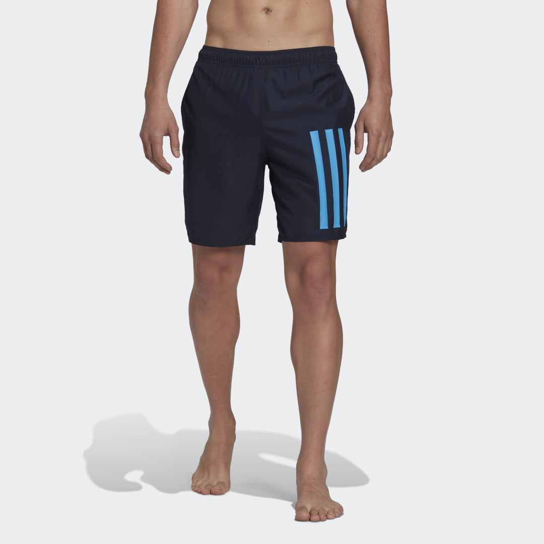 Classic Length 3-Stripes Swim Shorts, adidas