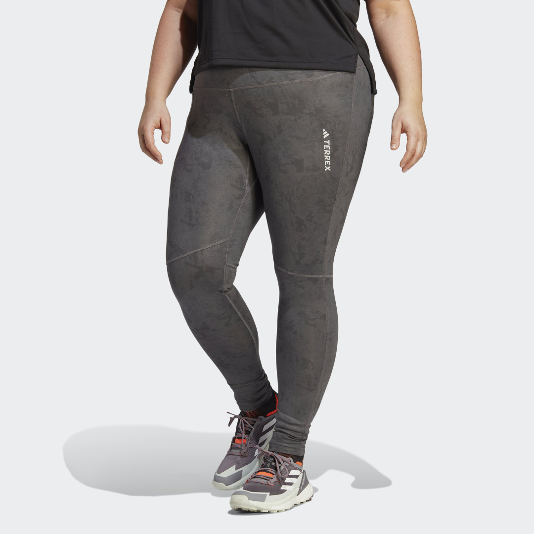 Terrex Multi Allover Print Leggings (Plus Size), adidas