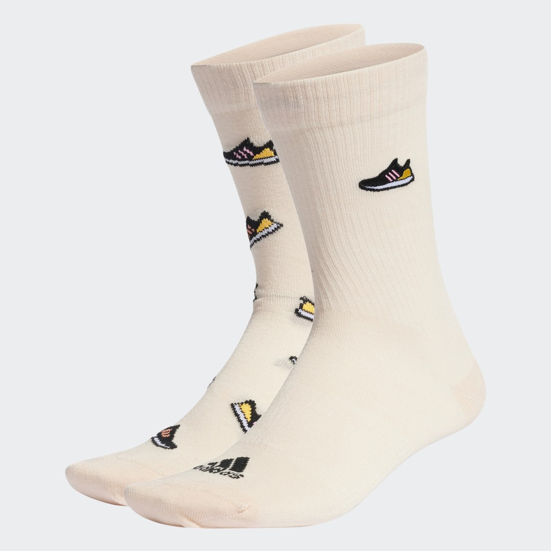 Run x Ultraboost Shoe Love Graphic Socks 2 Pairs, adidas