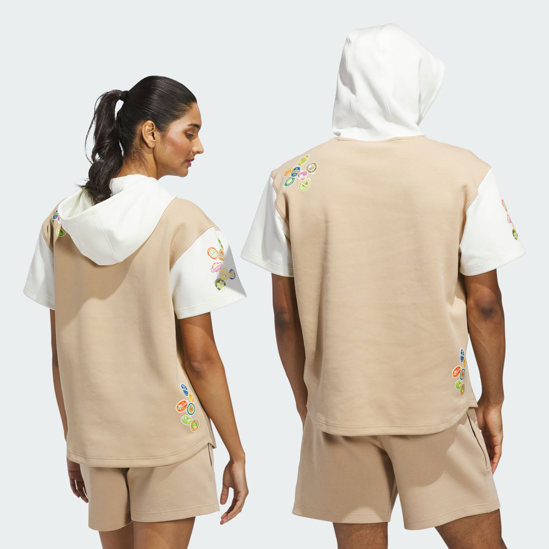 Sweat shirt à capuche manches courtes Héritage Hispanique Unisex - vue 2