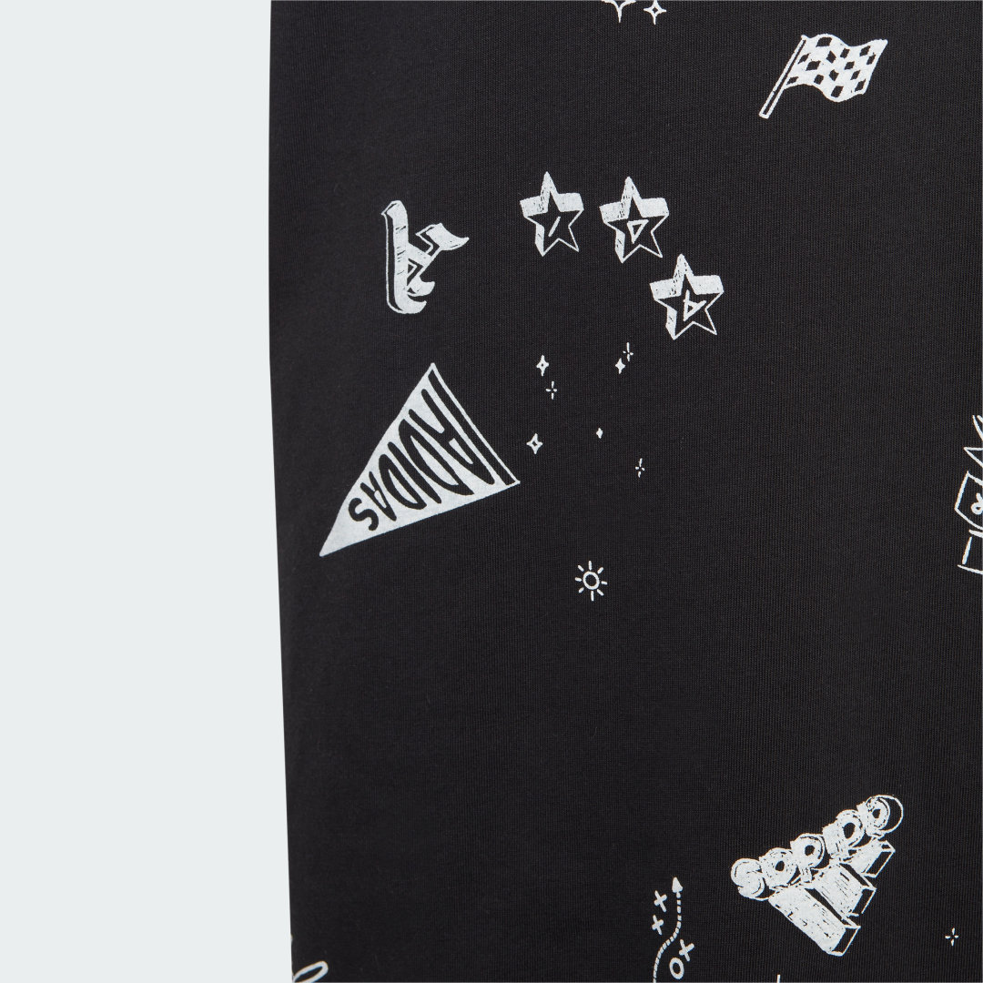 

adidas Brand Love Allover Print Dress Kids Niño, Blanco