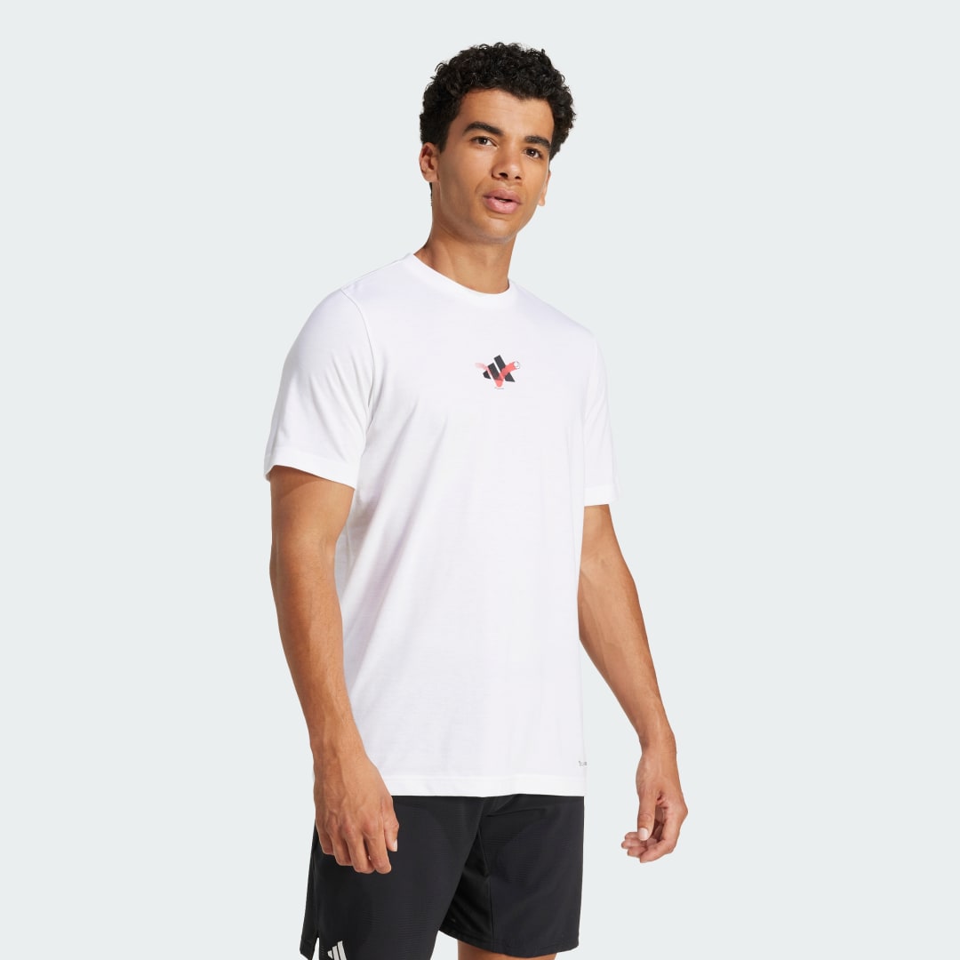 Adidas Tennis Happy 3 Balls Graphic T-shirt
