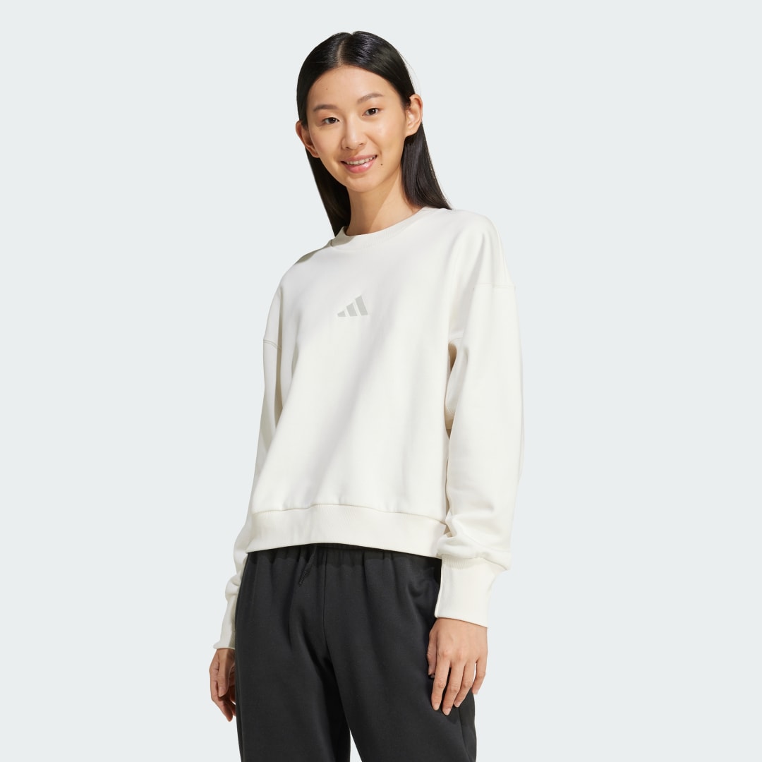 Sweat shirt adidas ALL SZN Fleece Loose Sweatshirt EU - vue 5