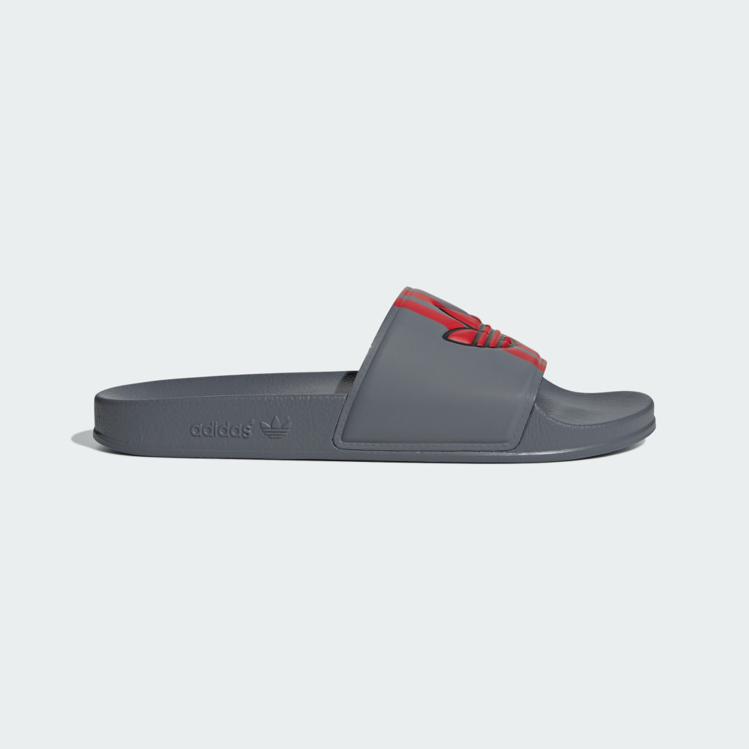 Adidas Adilette sneaker Grey Four / Better Scarlet / Core Black