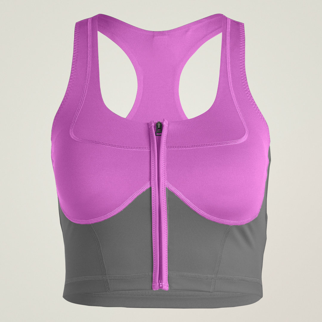 Adidas by Stella McCartney Two-Tone Croptop met Rits