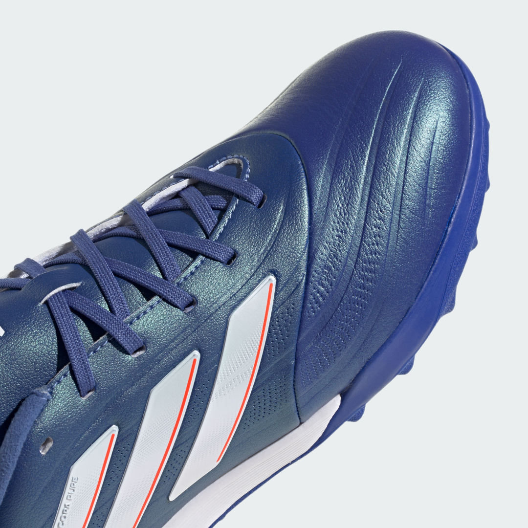 

adidas Calzado de Fútbol Copa Pure II.2 Pasto Sintético Unisex, Lucid azul/blanco/solar rojo