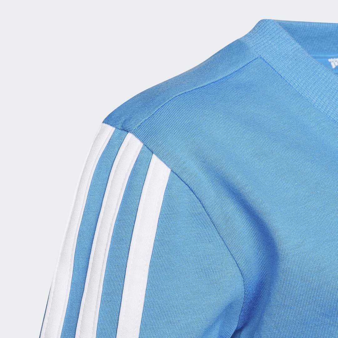 

adidas Camiseta 3 Rayas Essentials Niño, Blanco