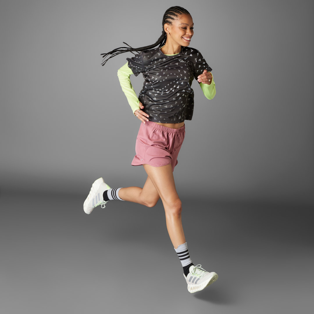 

adidas Playera Estampada Aeroready Mujer, Negro/blanco