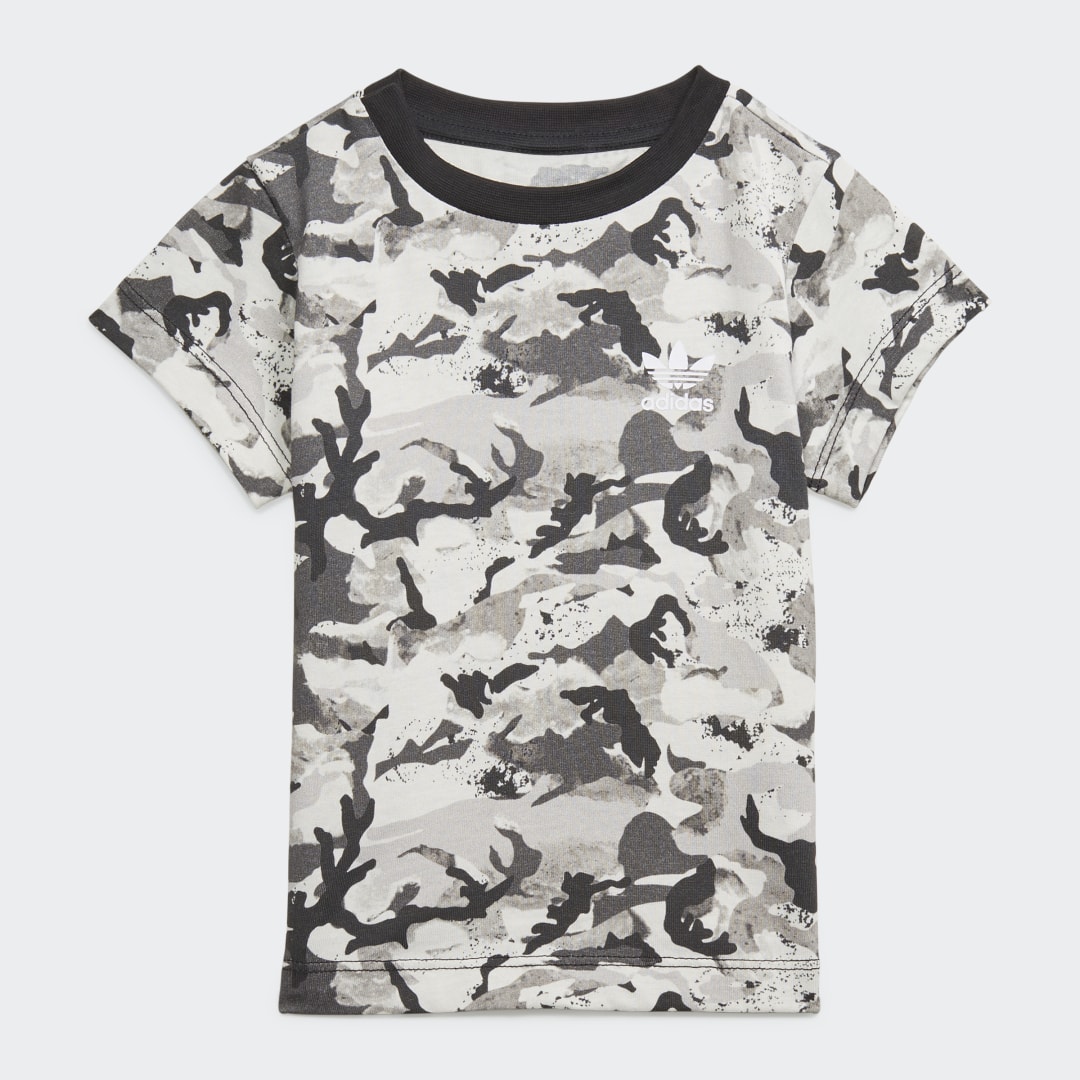T-shirt imprimé camouflage intégral
