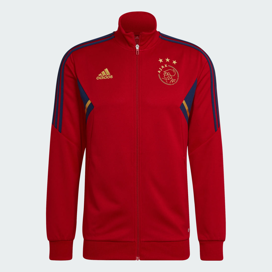 Adidas afc ajax condivo 22 trainingsjas 22 23 rood heren