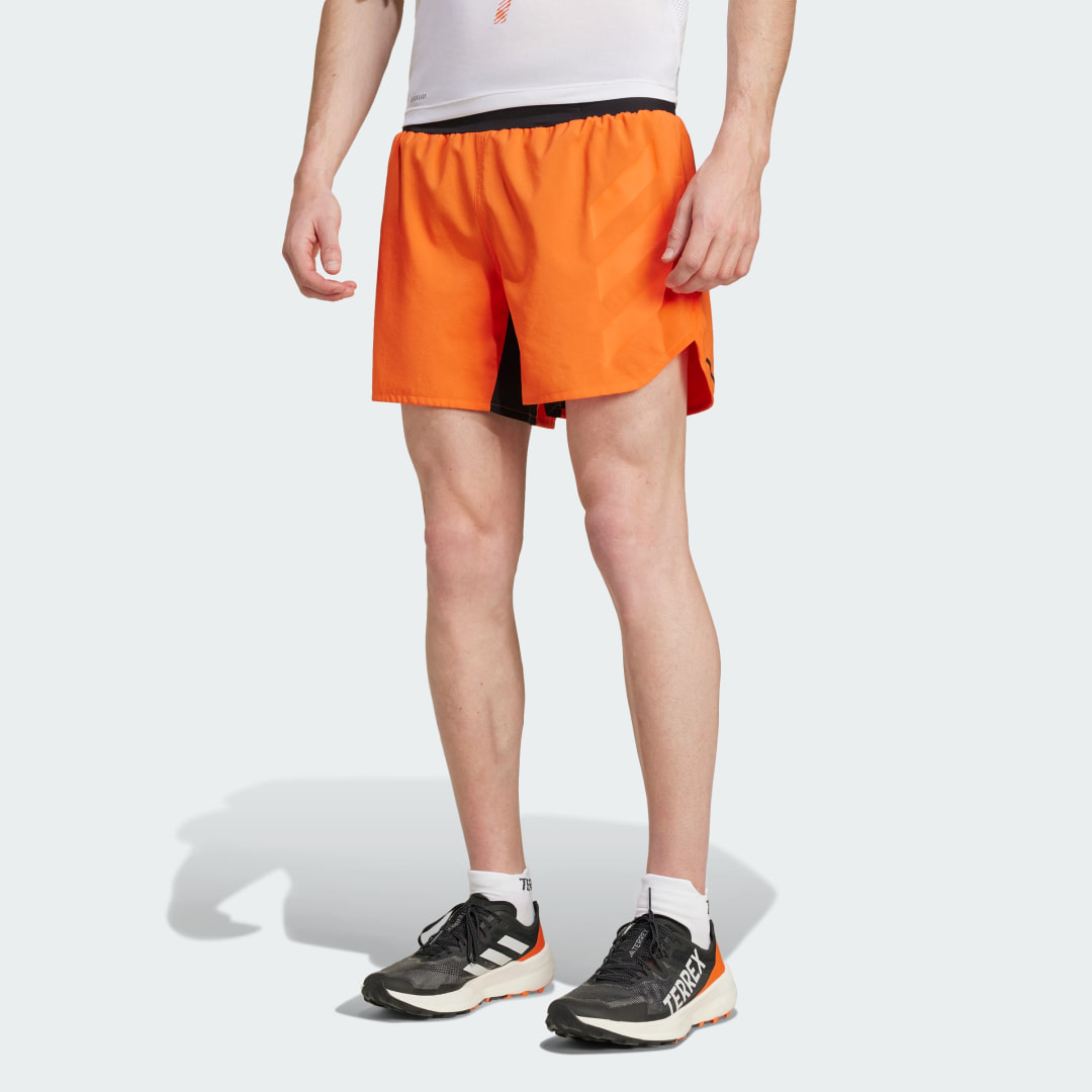 

adidas Shorts de Trail Running Terrex Agravic Hombre, Semi impact naranja/negro