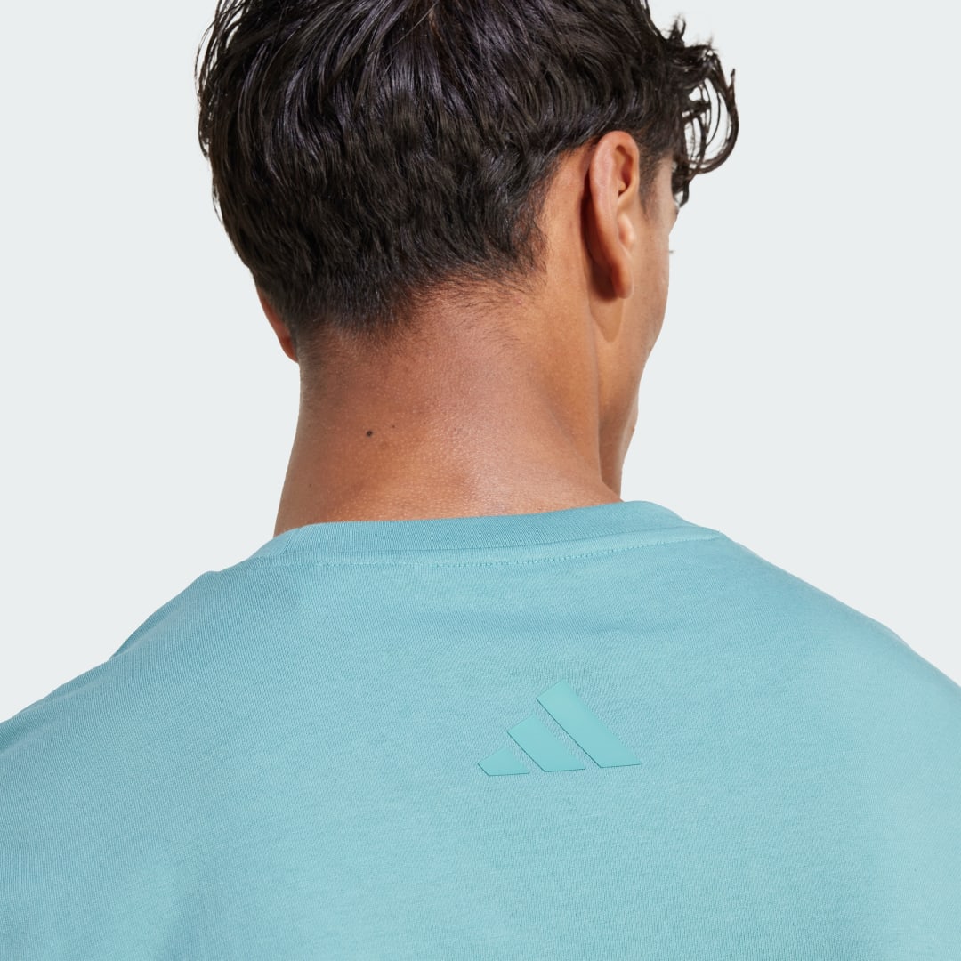 Adidas T-shirt graphic patch hond sok