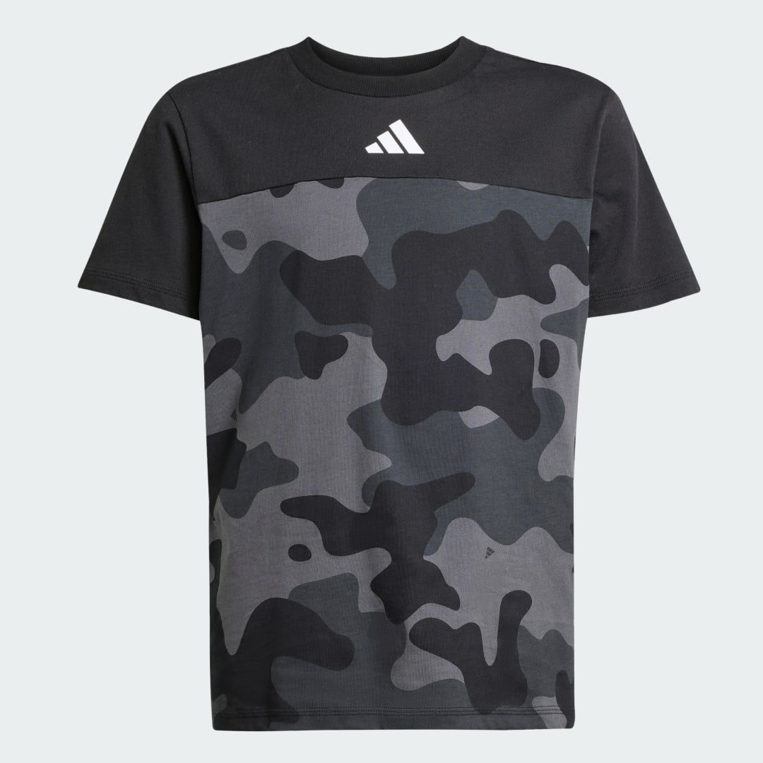 Adidas Seizoensessentials Camo Katoenen T-shirt Kids
