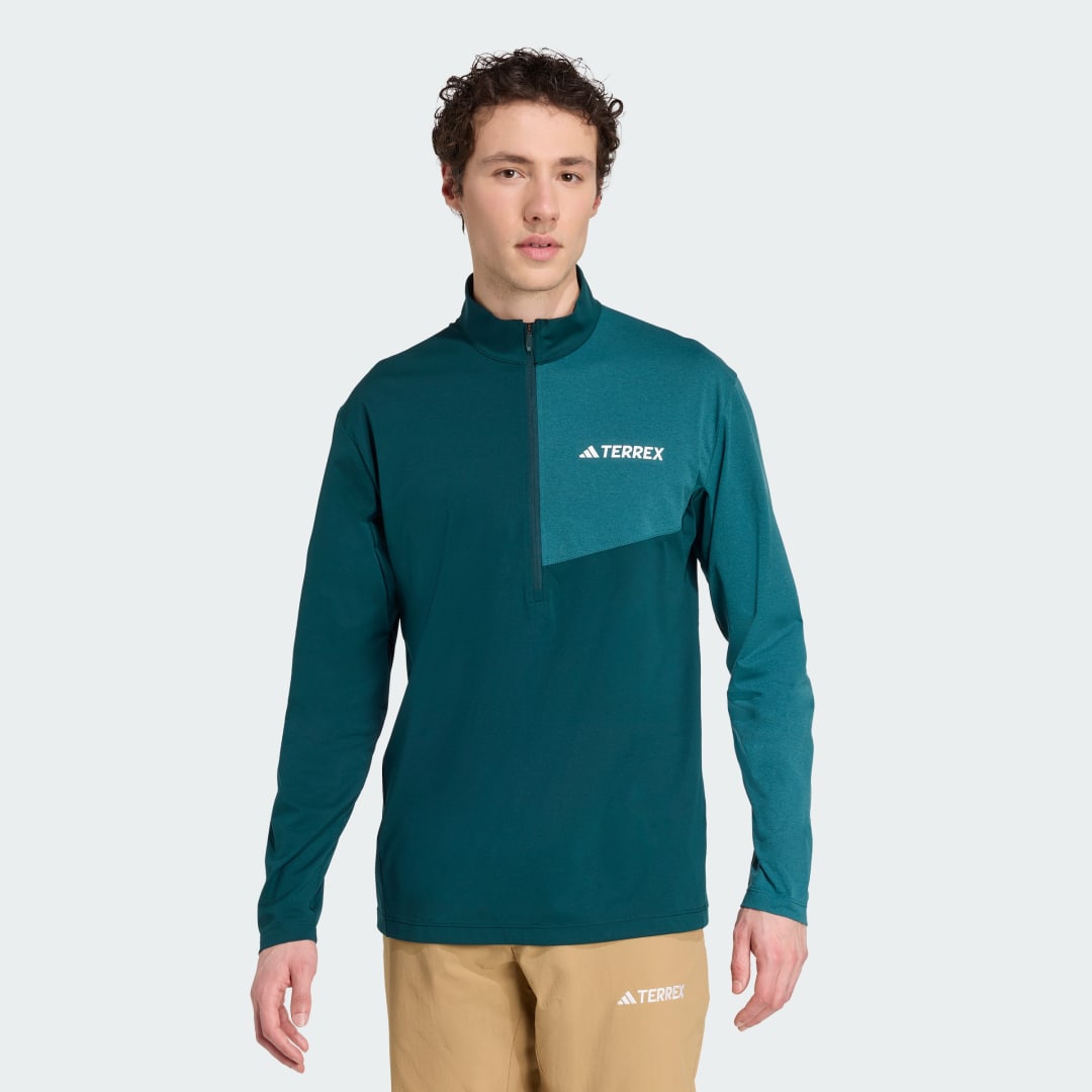 Adidas Terrex Multi Climacool Longsleeve met Halflange Rits