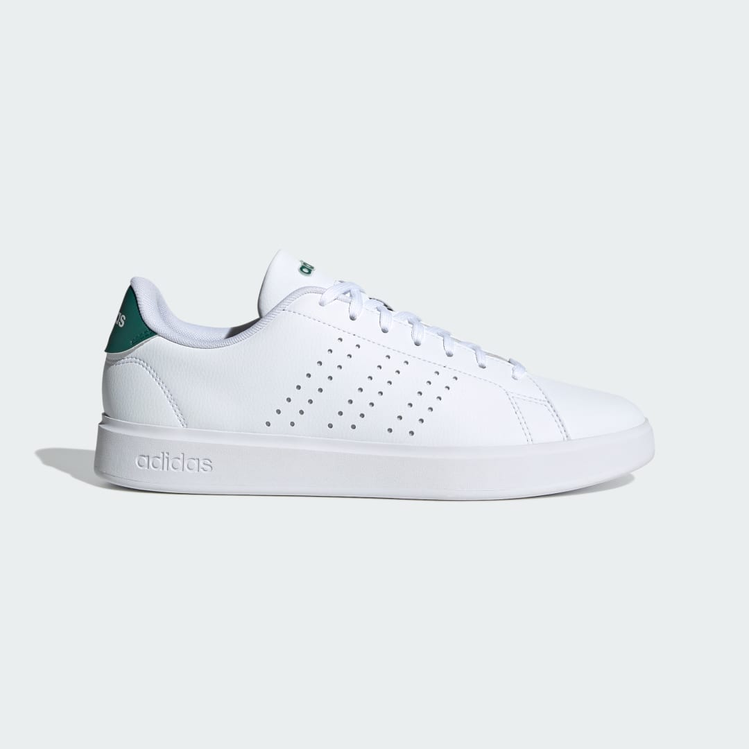 

adidas Tenis Advantage 2.0 Hombre, Blanco/negro/collegiate verde