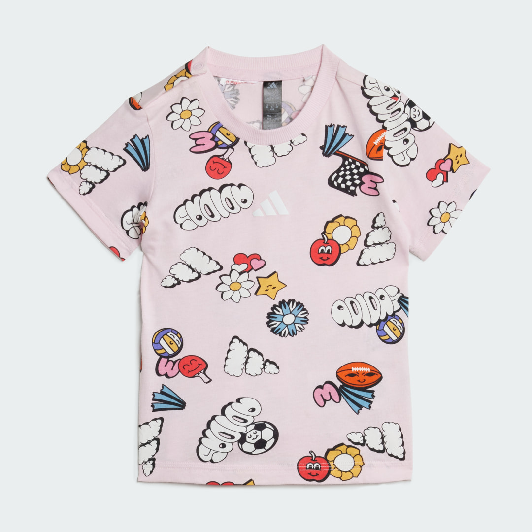 Adidas Seasonal Essentials Fun Allover Print Setje Kids