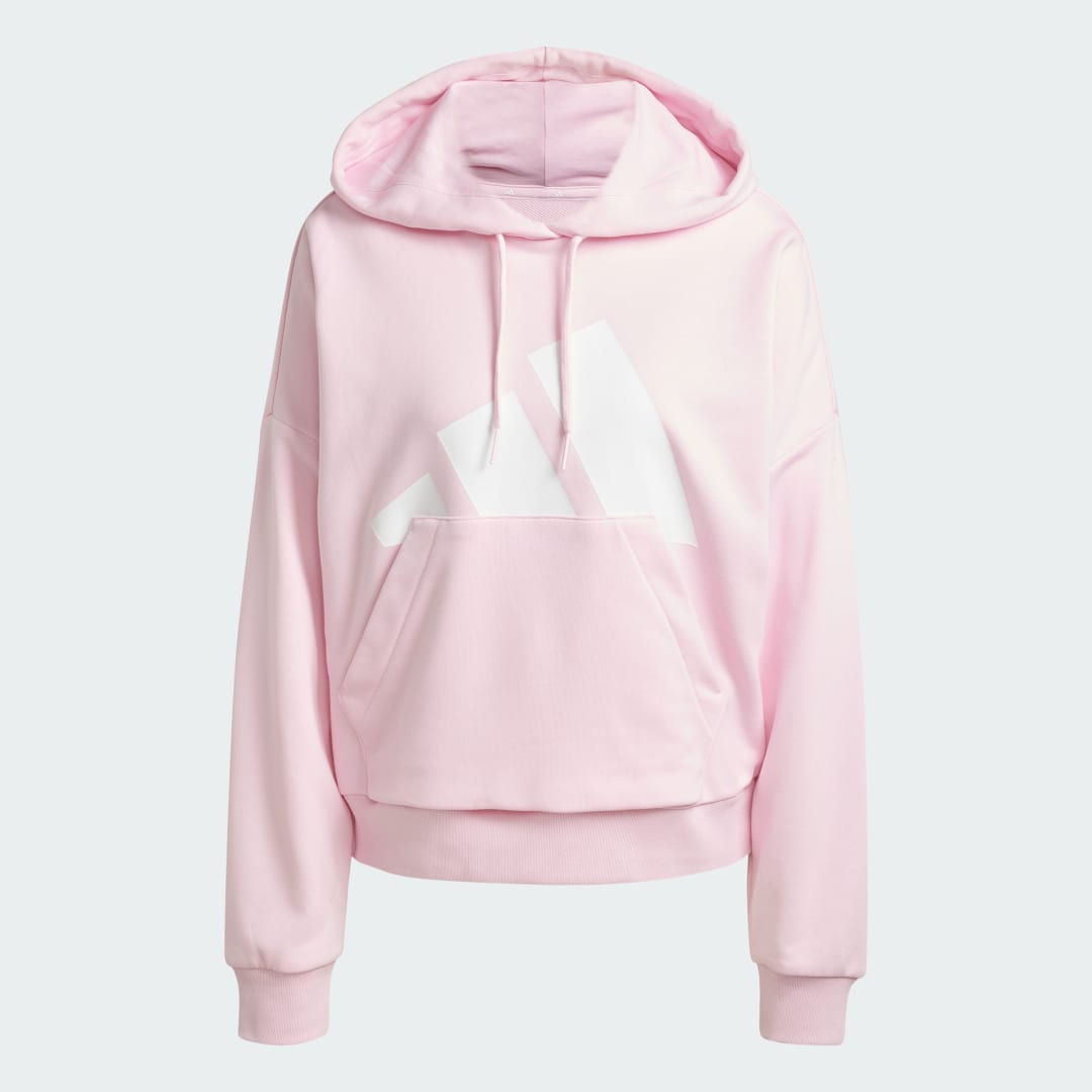 Sweat shirt à capuche ample French terry gros logo Essentials - vue 5