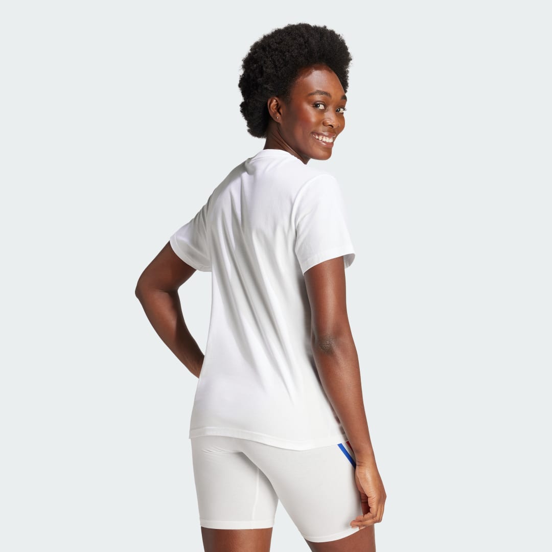 

adidas Playera Gráfica Beach Mujer, Blanco