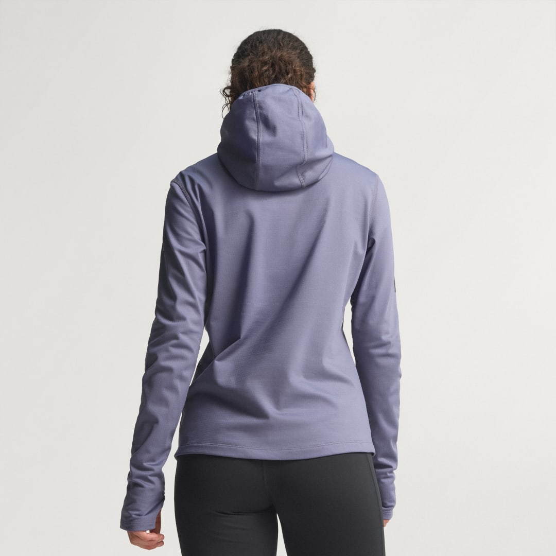 Sweat shirt à capuche demi zip Own The Run Winterized - vue 3
