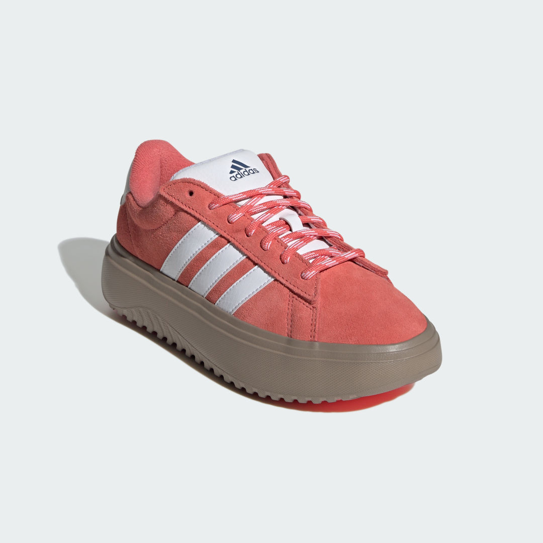 

adidas Tenis Adidas Grand Court Platforma Mujer, Preloved scarlet/blanco/preloved ink