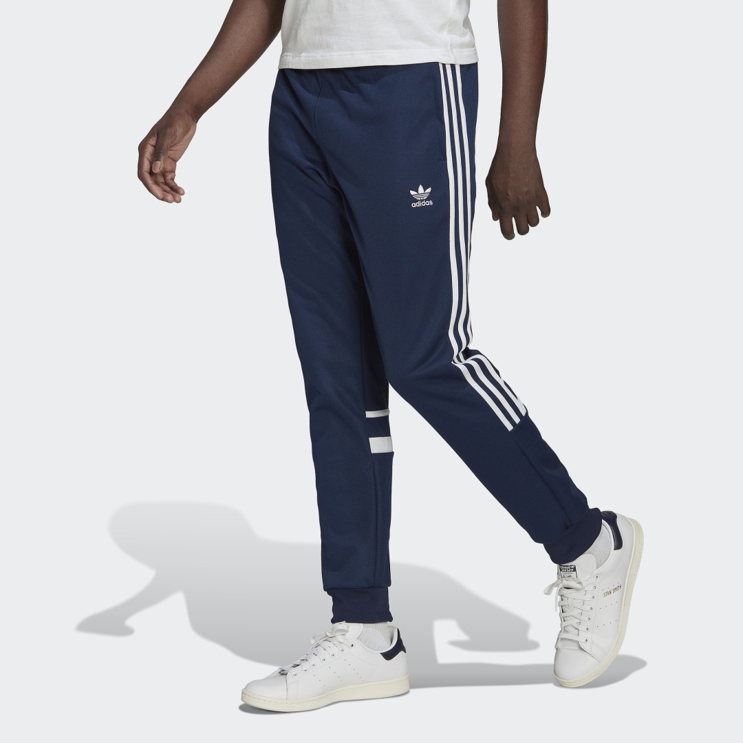 Image of adidas Adicolor Classics Cut Line Pants Blue S - Men Lifestyle Pants
