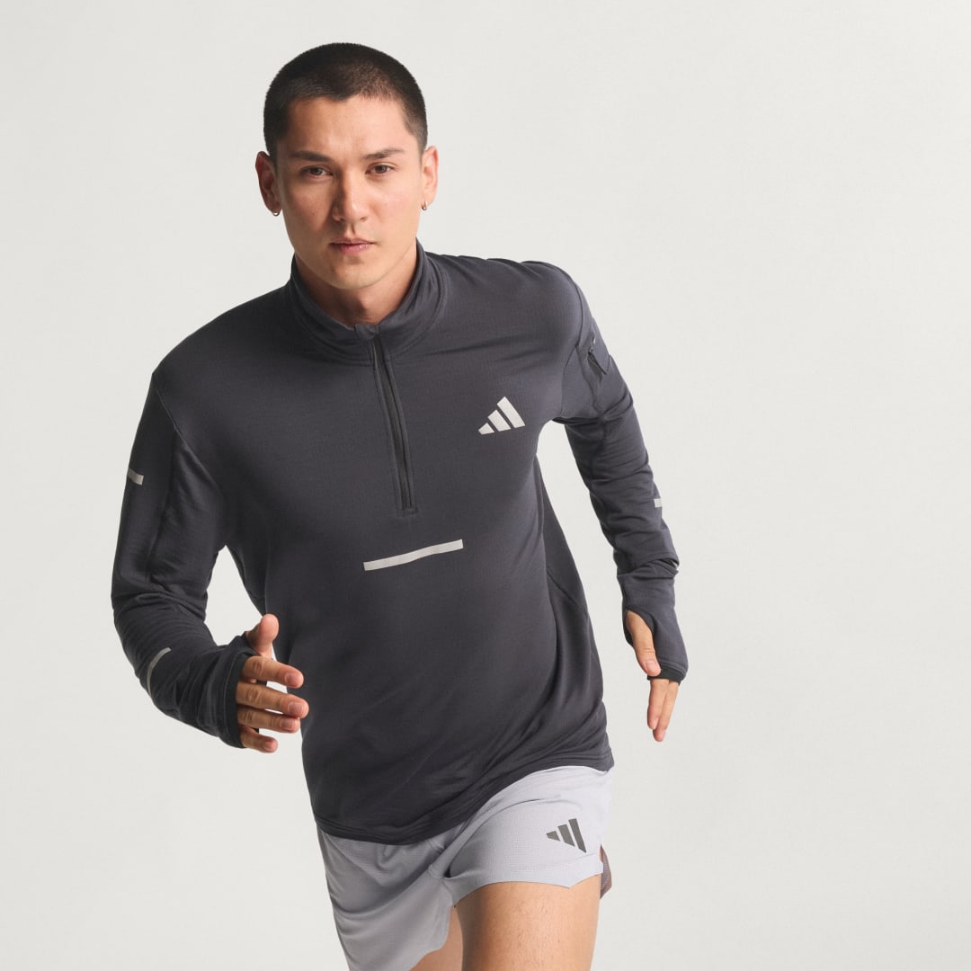 Haut à demi zip de running Adi365 CLIMAWARM+