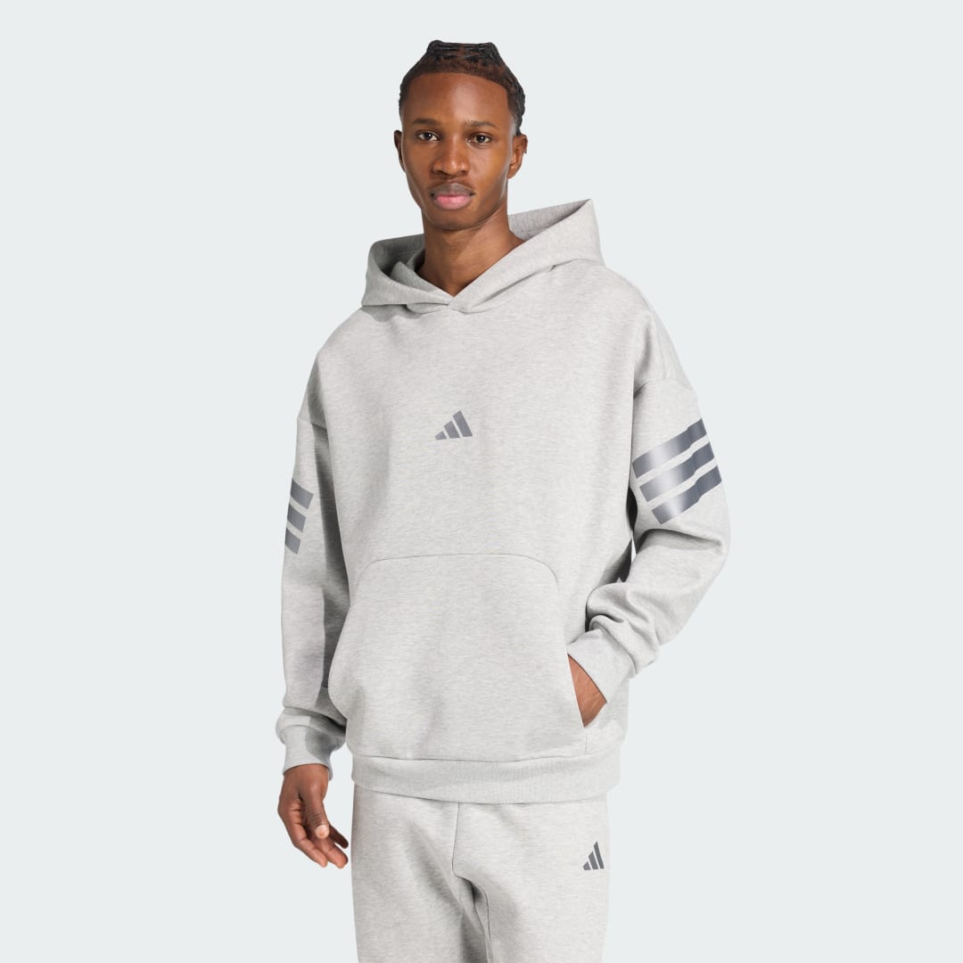 Sweat shirt à capuche 3bandes Future Icons - vue 5