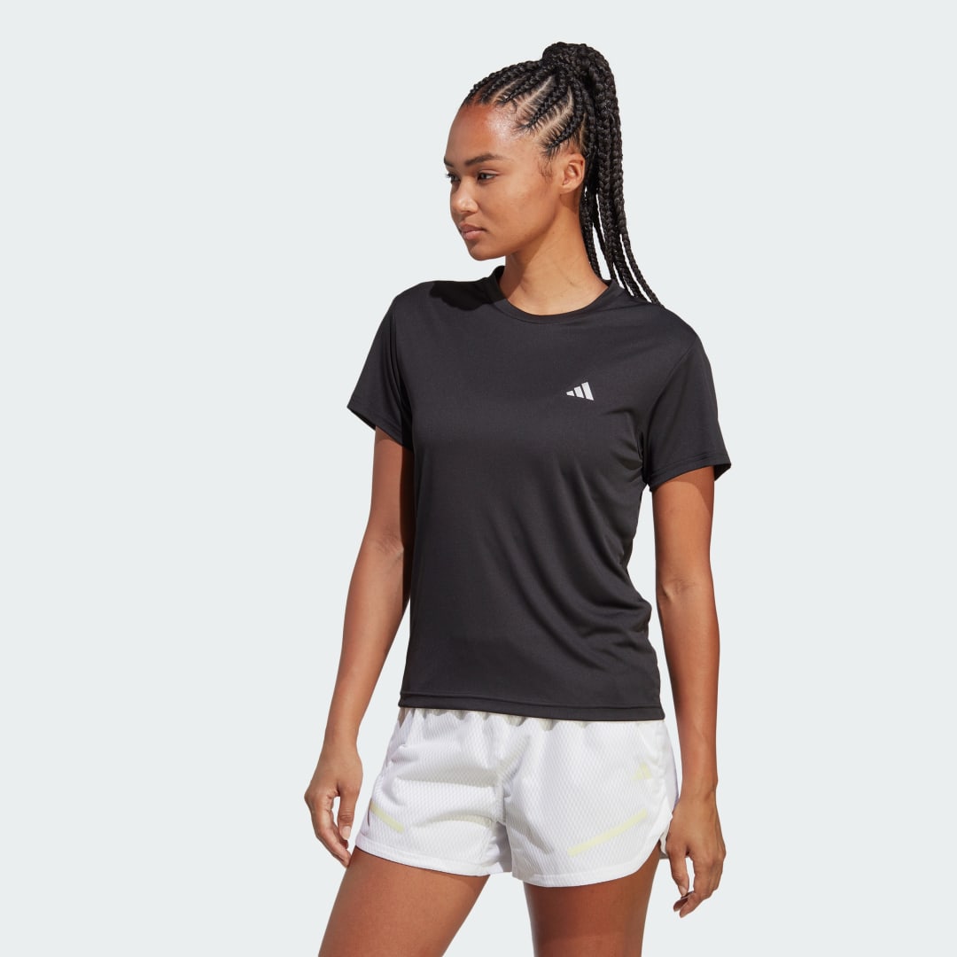 

adidas Camiseta Run It Mujer, Negro