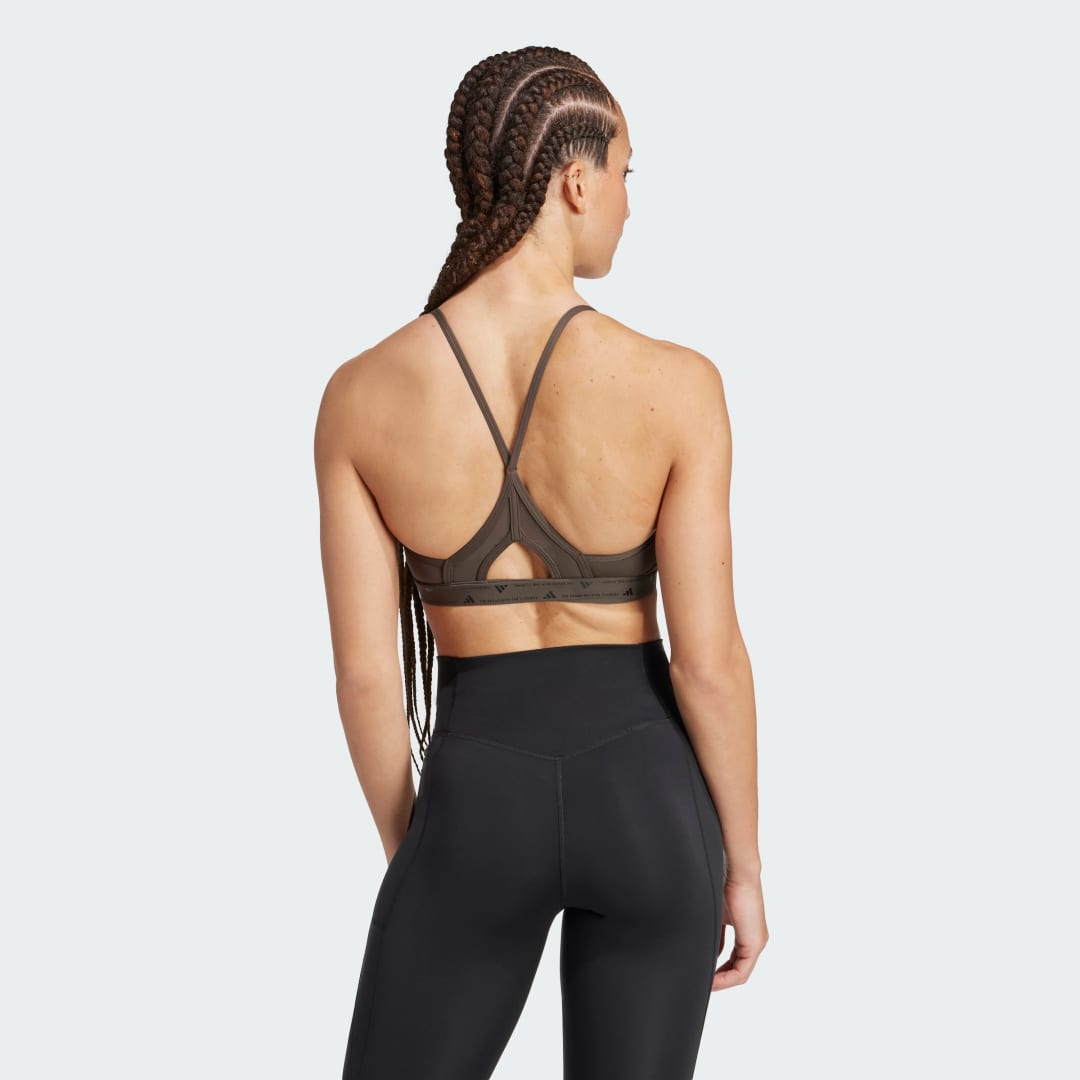 

adidas Top Deportivo Aeroreact Training Soporte Ligero Mujer, Shadow olive