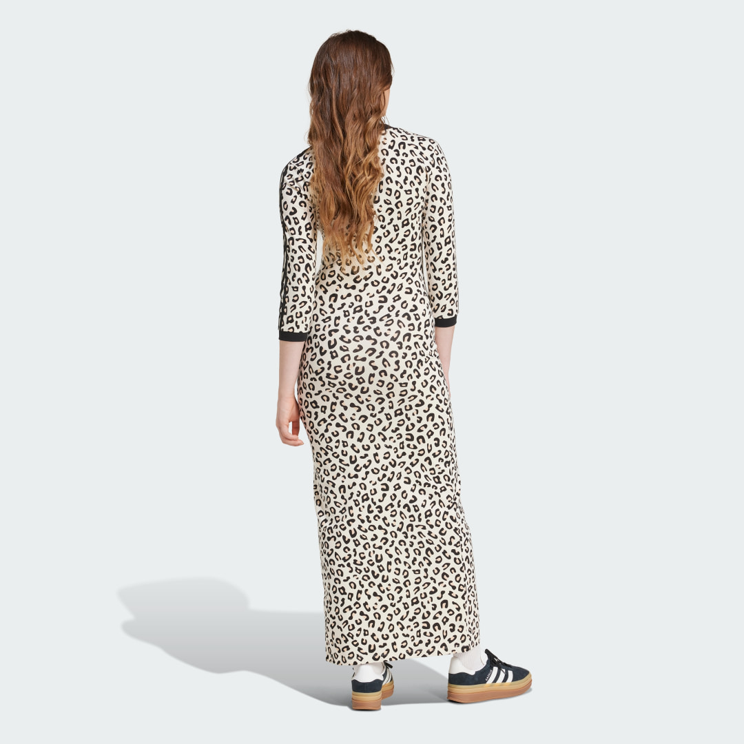 Adidas Leopard 3-Stripes Maxi Jurk