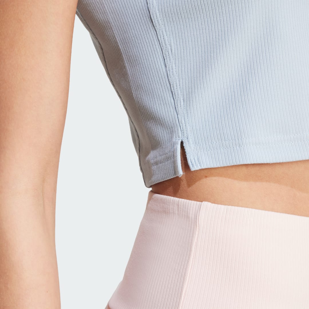 Adidas Lounge Ribbed Crop T-shirt