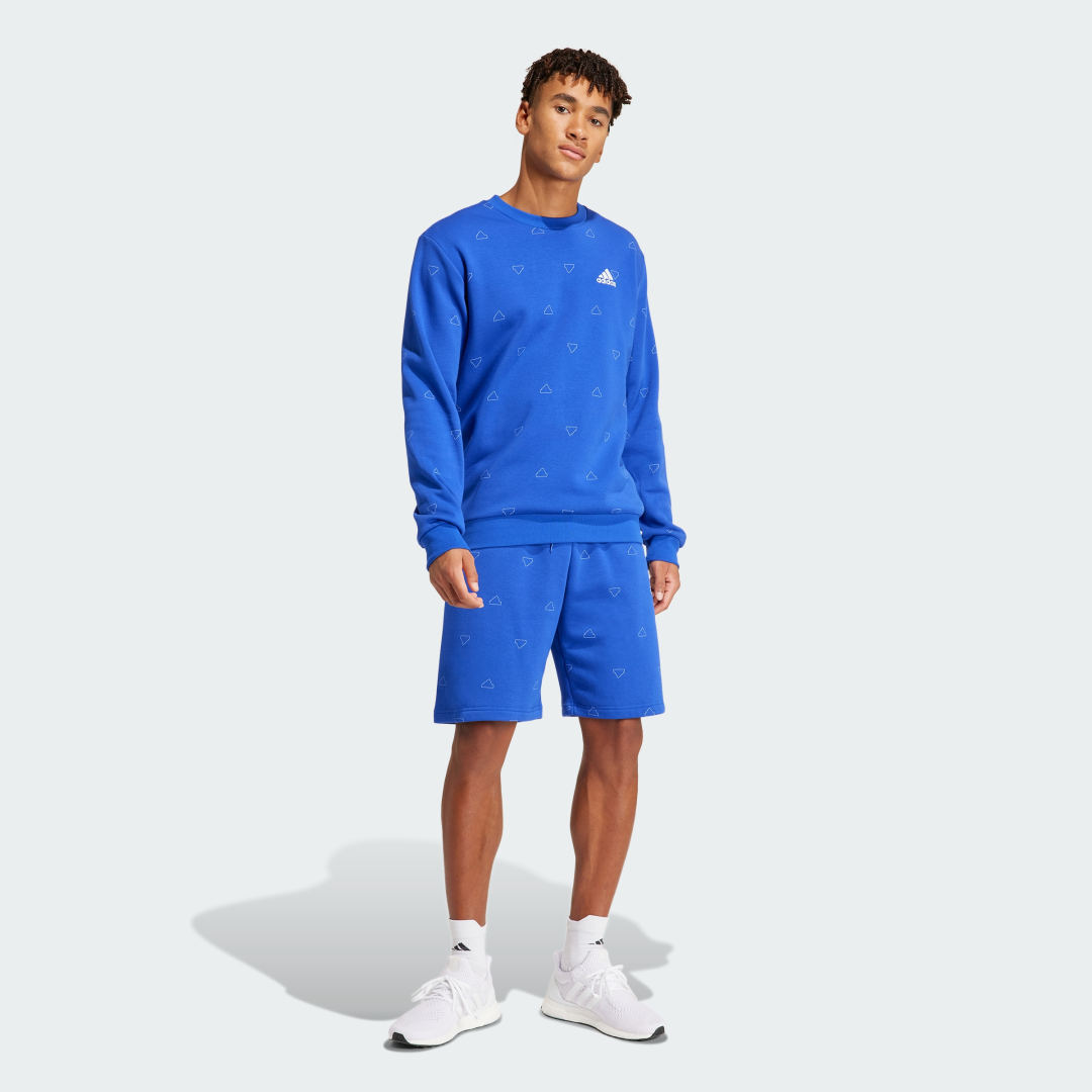Adidas Seasonal Essentials Monogram Graphic Sweatshirt