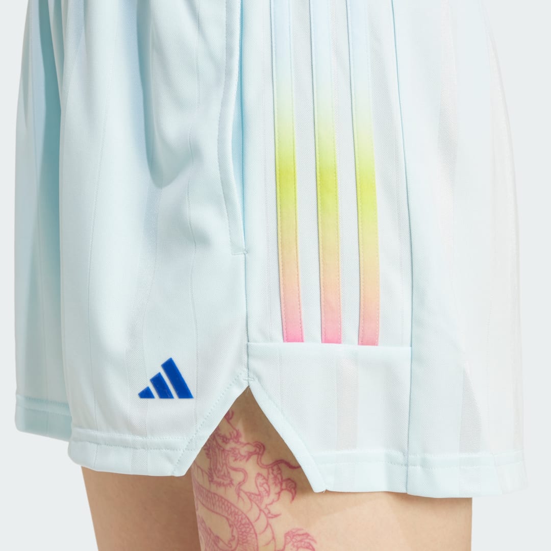 

adidas Shorts House of Tiro Stellar 3 Franjas Mujer, Almost azul