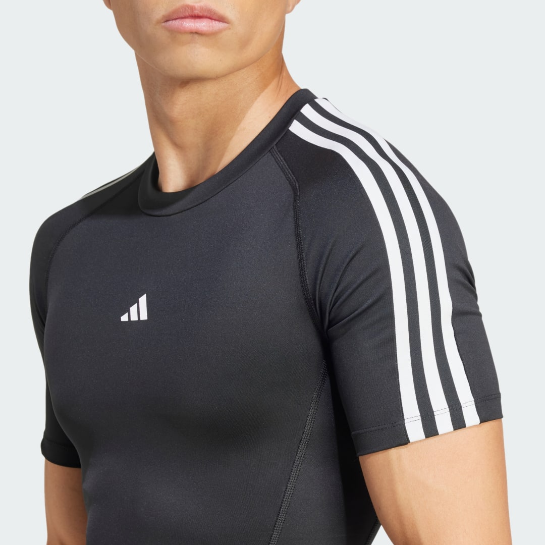 Adidas TECHFIT Compression Training 3-Stripes T-shirt