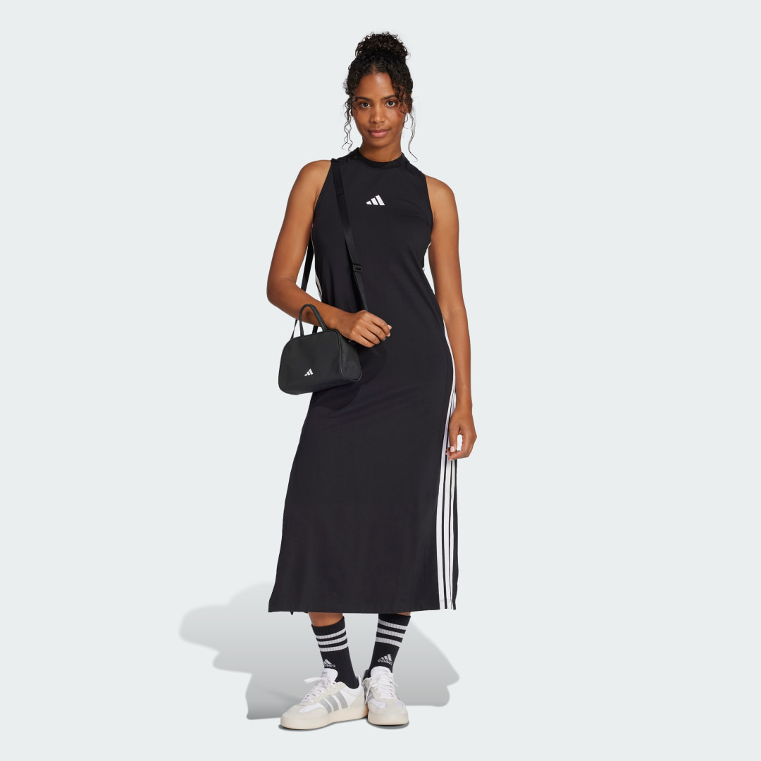 Adidas Essentials 3-Stripes Lange Racerback Jurk