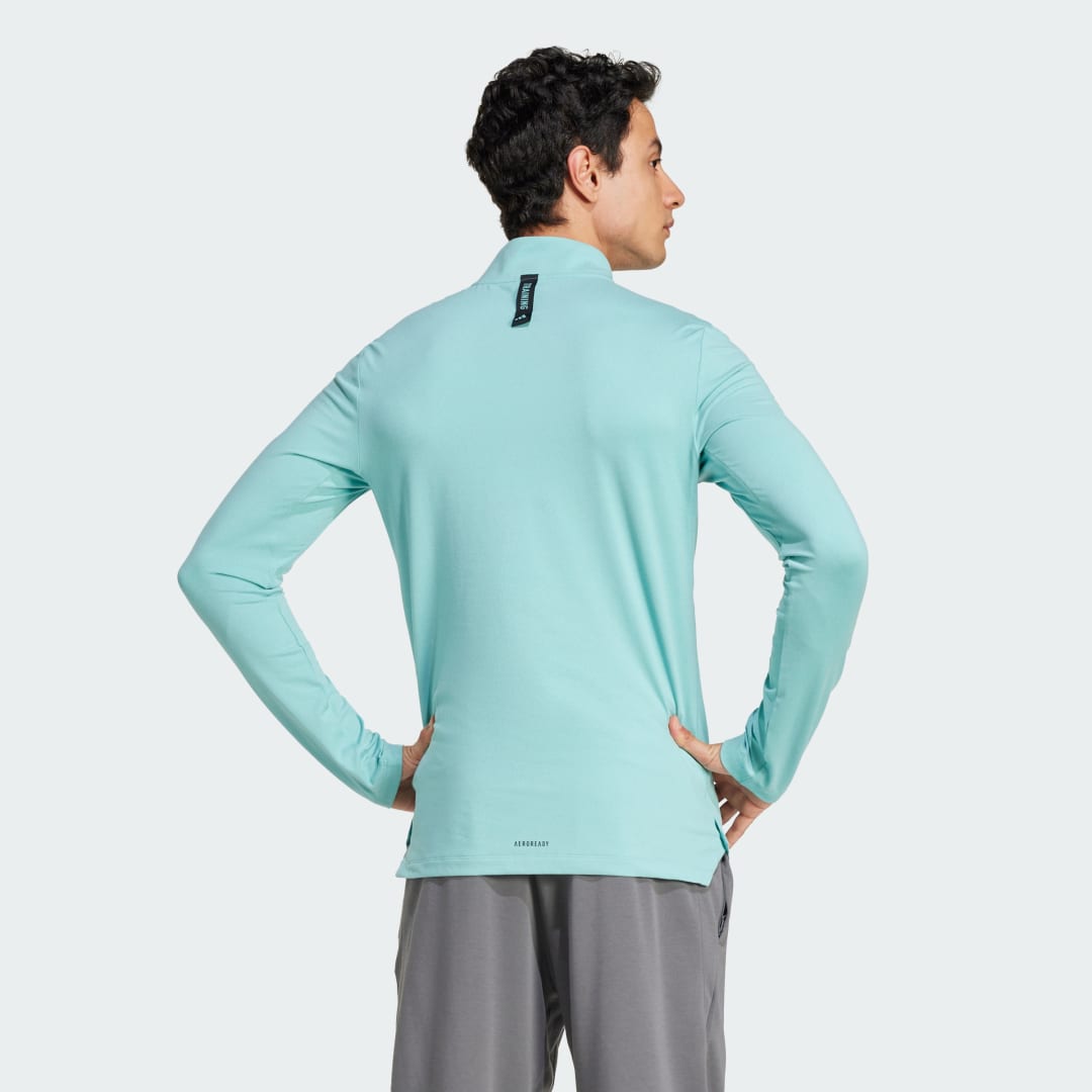 Adidas Workout Longsleeve met Halflange Rits