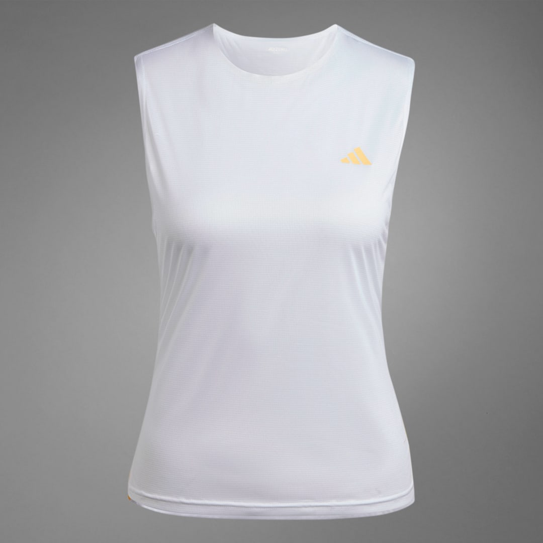 

adidas Camiseta Adizero Running Mujer, Blanco