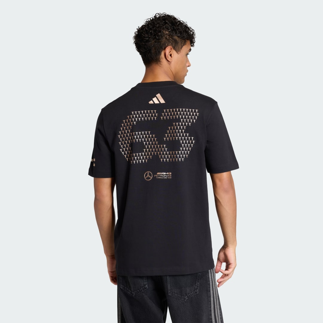 T SHIRT ÉQUIPE DE FORMULE 1 MERCEDES AMG PETRONAS GEORGE RUSSELL LAS VEGAS - vue 2