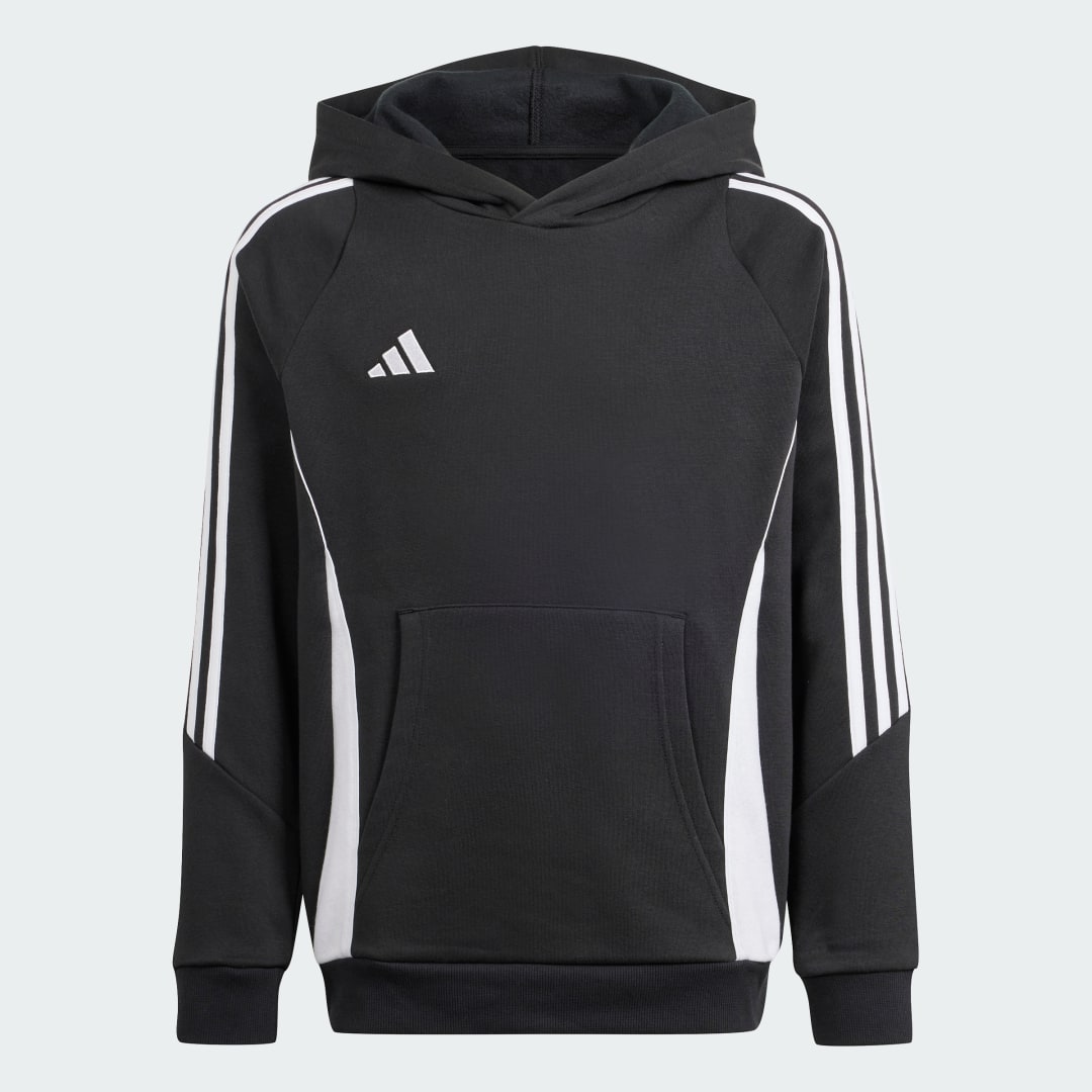 Adidas Perfor ce sporthoodie Tiro24 zwart wit Sportsweater BCI katoen Capuchon 116