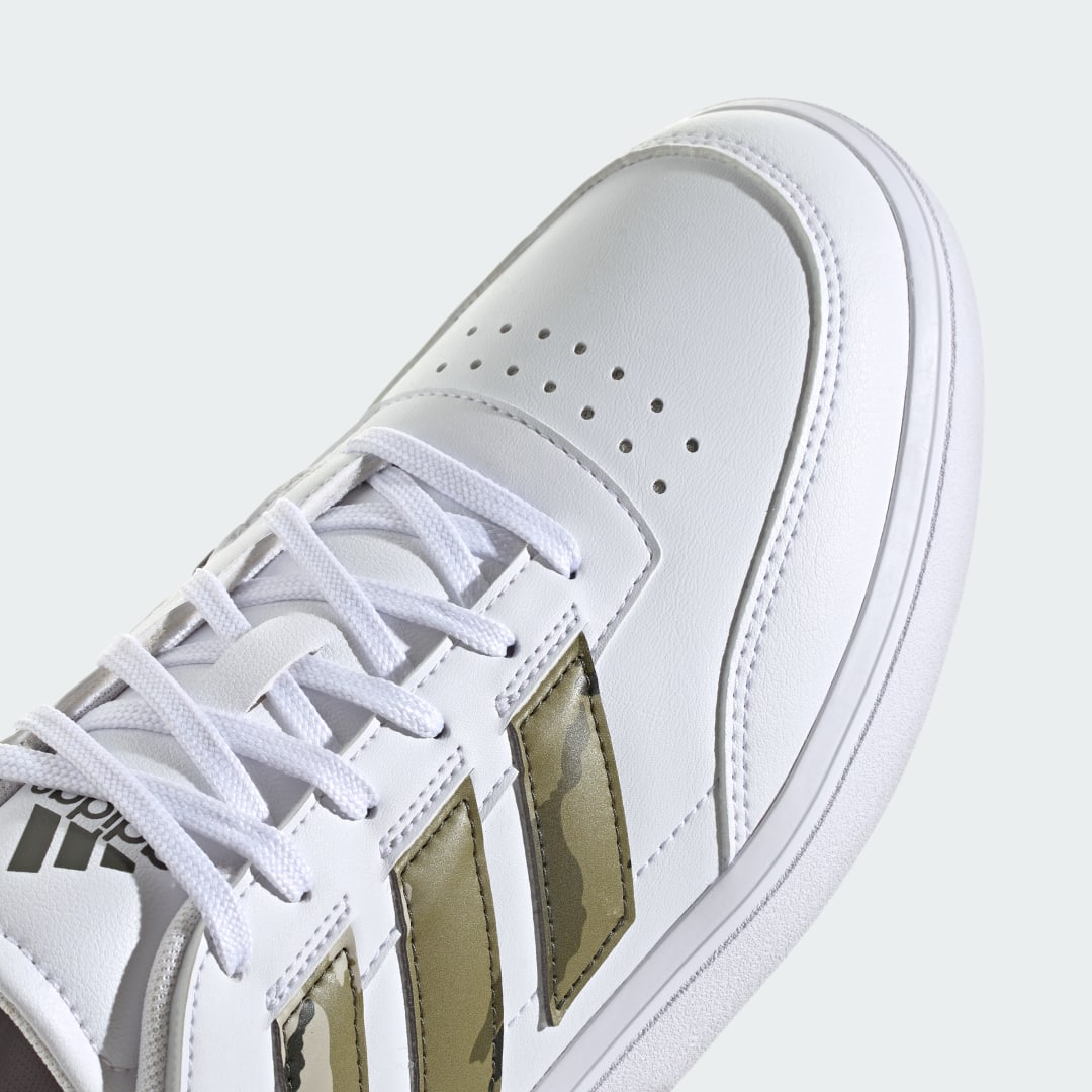 

adidas Tenis Courtblock Hombre, Blanco/olive strata/shadow olive
