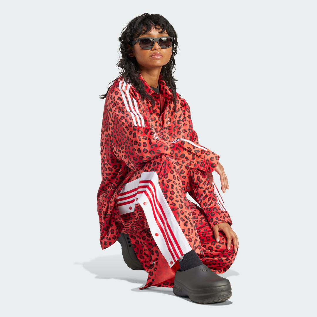 Camisa Leopard Luxe adidas Originals Mujer, Rojo